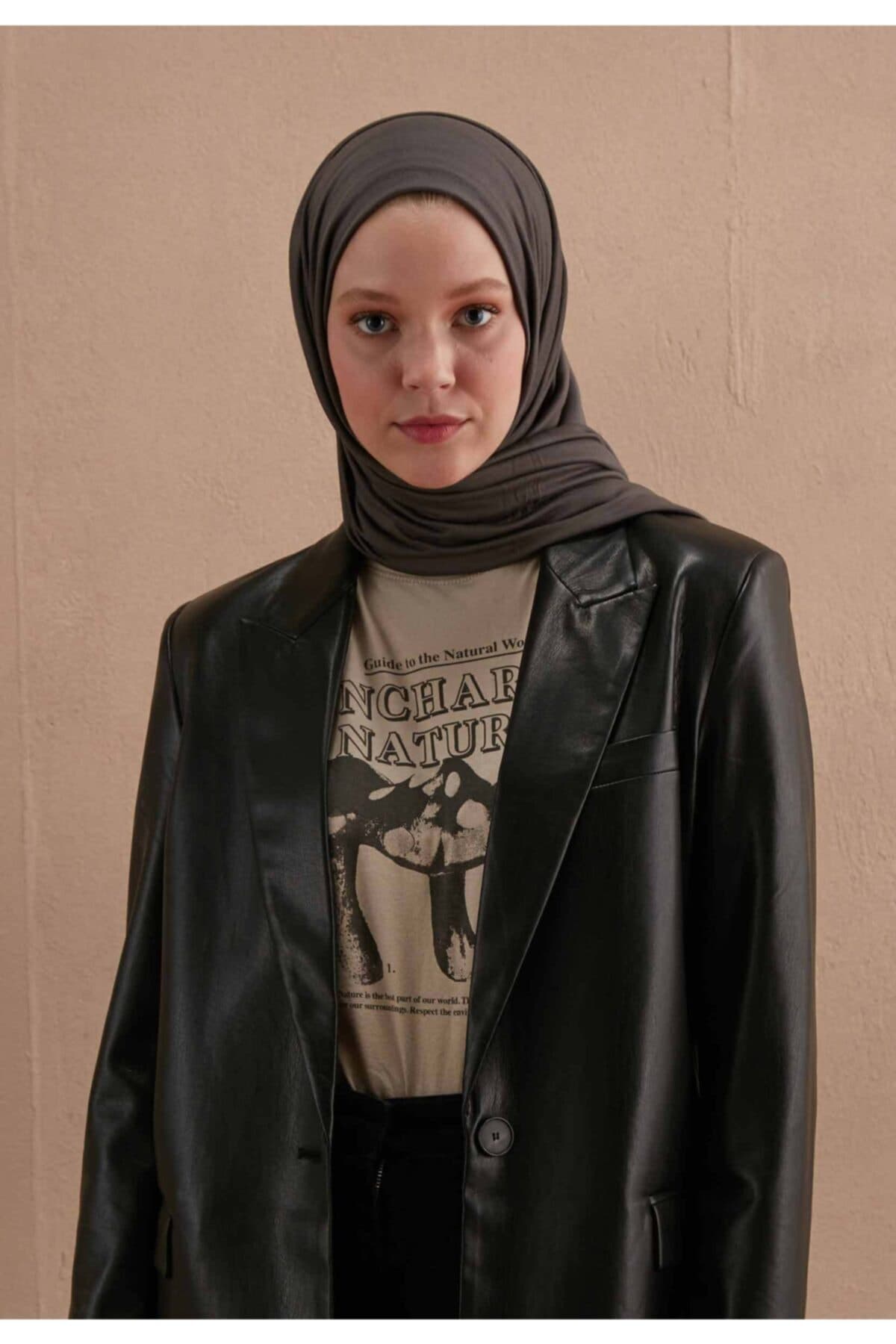 Fresh Scarfs Penye Şal Antrasit ürün görseli 1