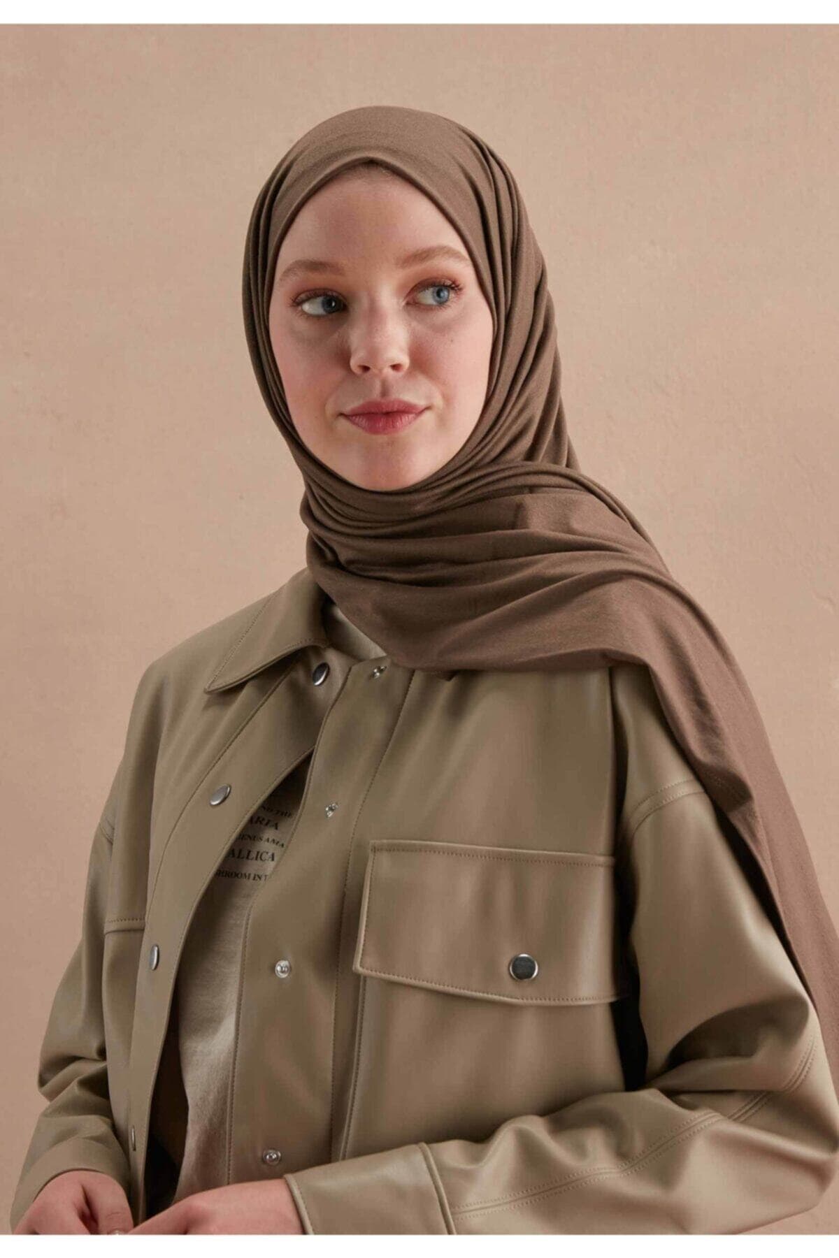 Fresh Scarfs Penye Şal Tozlu Kahve ürün görseli 2