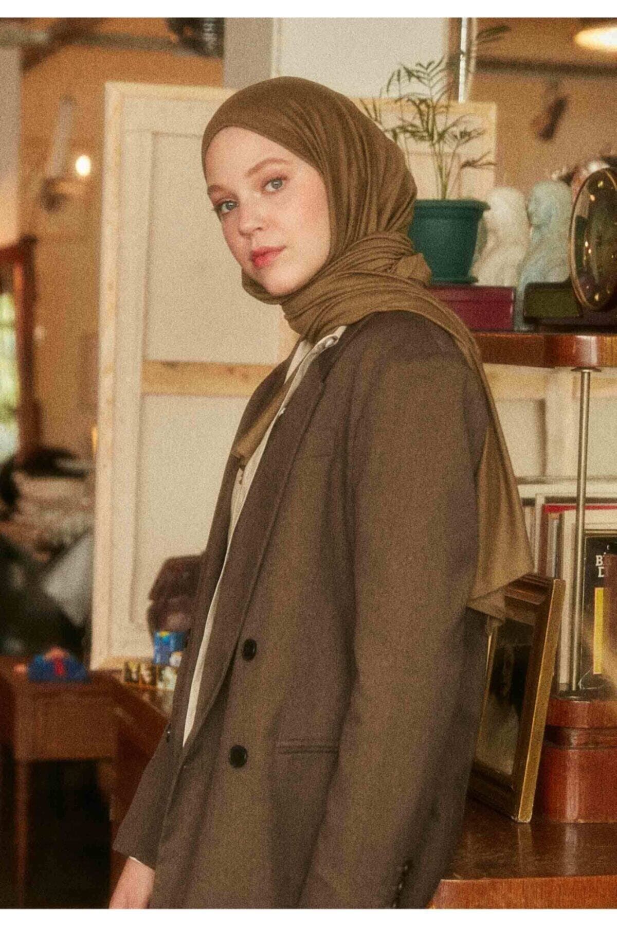 Fresh Scarfs Penye Şal Haki ürün görseli 1